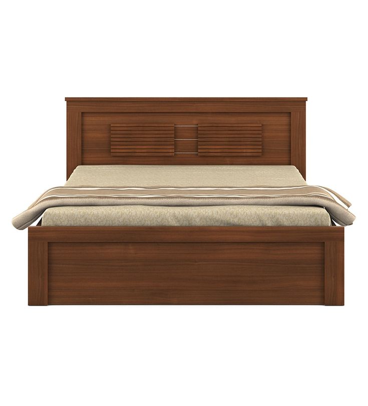 Ciara Queen Size Bed with Storage – Rigato Walnut Finish