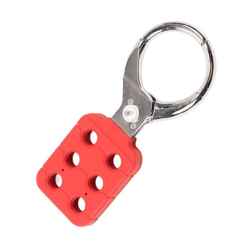 Safety Lockout Hasp 6 Holes Insulating Portable High Strength Tagout Hasp