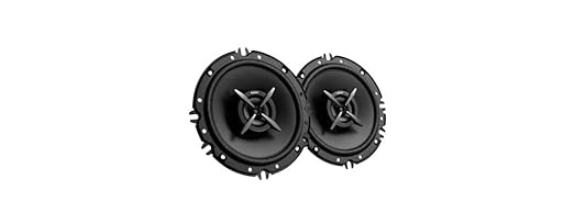 Sony Car Speaker XS-FB162E 16 cm (6.5 inch) 2-Way Coaxial Speakers (Black), Peak Power - 260W, RMS POWER - 45W, RATED POWER - 40W