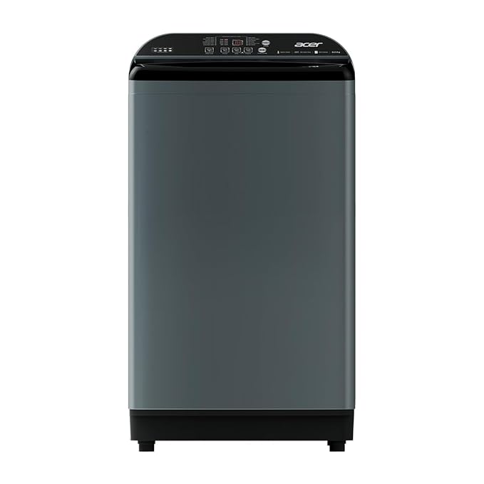 9.0 Kg 5 Star Fully-Automatic Top Loading Washing Machine (AR90HFATLH2C2IG24D, Inox Grey,12 Wash Programs, In-Built Heater, Magic Filter, Robust Motor)