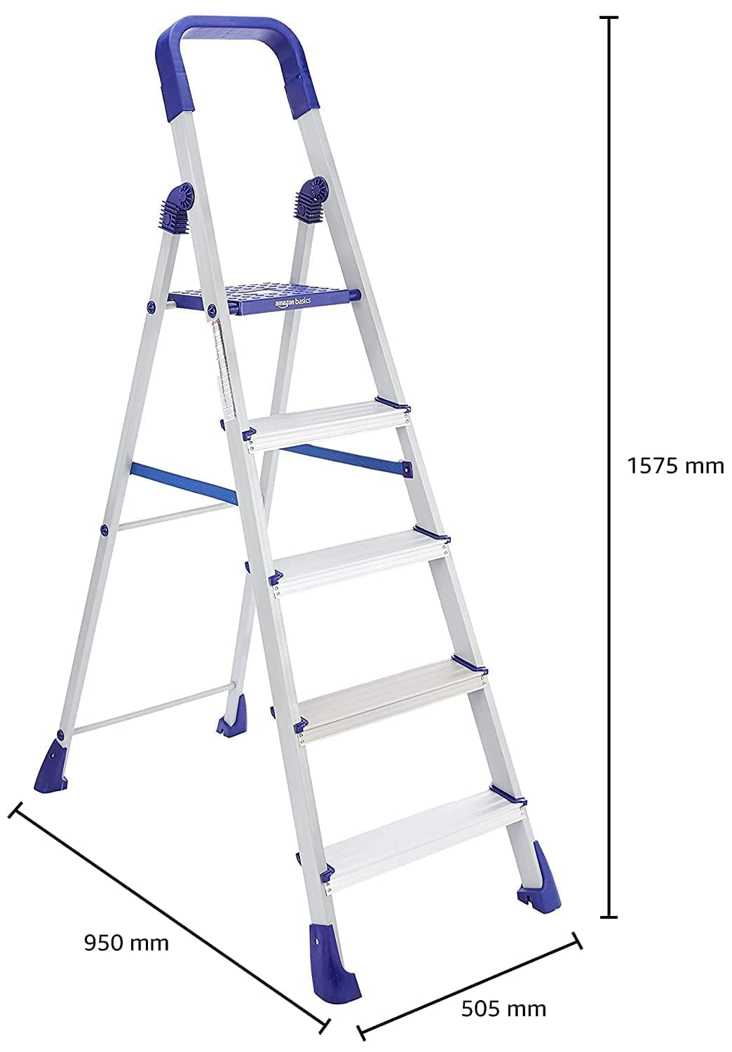 Foldable Step Ladder, Firm Grip, 5 Steps