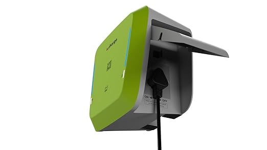 SCharge Smart EV Charger Socket 3.7 kW AC (Model - S1) for Electric Vehicles,Simultaneous Charging of 2 E Vehicles,Simple Plug-n-Charge Installation,Safe Secure Seamless EV Charging