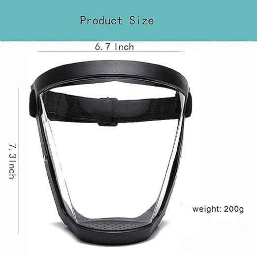 REZOVA Bubble Face Shield helmet Visor Industrial Safety Coverage Full Face Protector Multipurpose Eye UV-Protective Clear Visibility