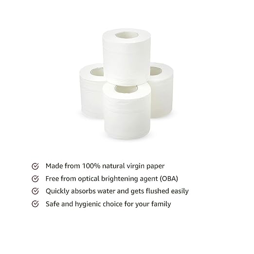 Purple Parrot Toilet Tissue Paper Roll 2 Ply Pack of 10 Rolls Each roll 250 Sheet Natural Virgin Pulp | Quick Water Absorption