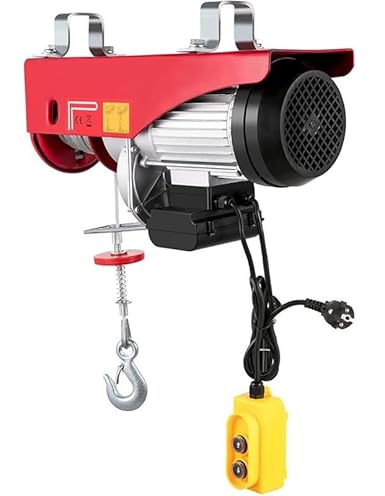 Nutronics NS-EH 1200X20mtr Mini Electric Wire Rope Hoist 8 MM Wire Rope 2100 motor watt | 3Horsepower Motor | Square Heavy Duty Motor | Without Trolley |100% Copper Winding