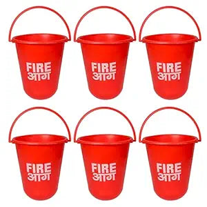 Safety Fire Bucket 9 Litre Polycarbonate Fire Safety Bucket for Fireplace Burning Wood Indoor Outdoor Ashes Carrier Container