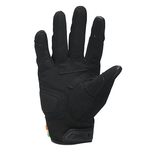 TVS Racing City Riding Gloves for Men-Hard Sonic Protected, Touch Screen Compatible, & Visor Wiper Fingertips?Premium Bike Gloves for Riding Comfort
