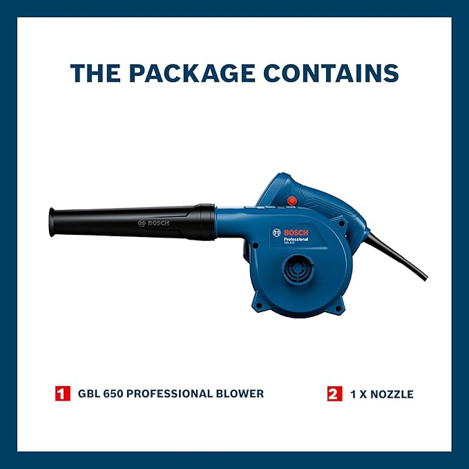 650 Professional Blower - 16000 RPM, 650W, 1.4 Kg | Air Flow of 3.7 m3/min | Efficiently Removes Dust & Dirt from Large Areas as Well as Smaller Spaces