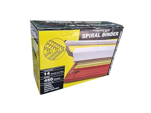 GMP | Spiral Binding Machine A4/LGL / 14-16 Sheets of 70 GSM & 40 Holes Heavy Duty Machine