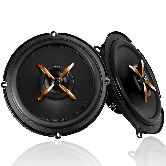 6Inch Coaxial 3way Speaker for Car 320w Peak Power Bass woofer 4ohm Black