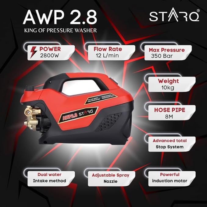 AWP2.8 Super Combo | 350 Bar 2800W | Heavy Duty High Pressure Washer