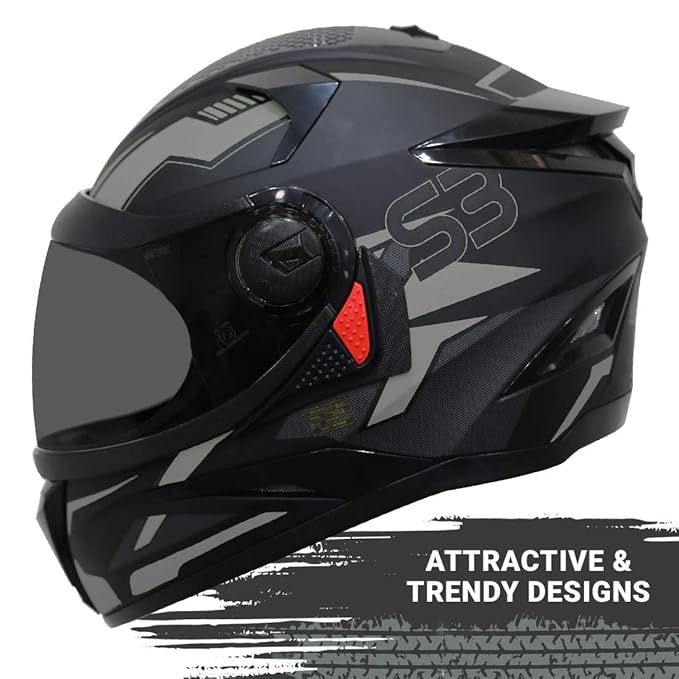 Helmet Terminator ISI Certified Matt Finish Full Face Graphic Helmet