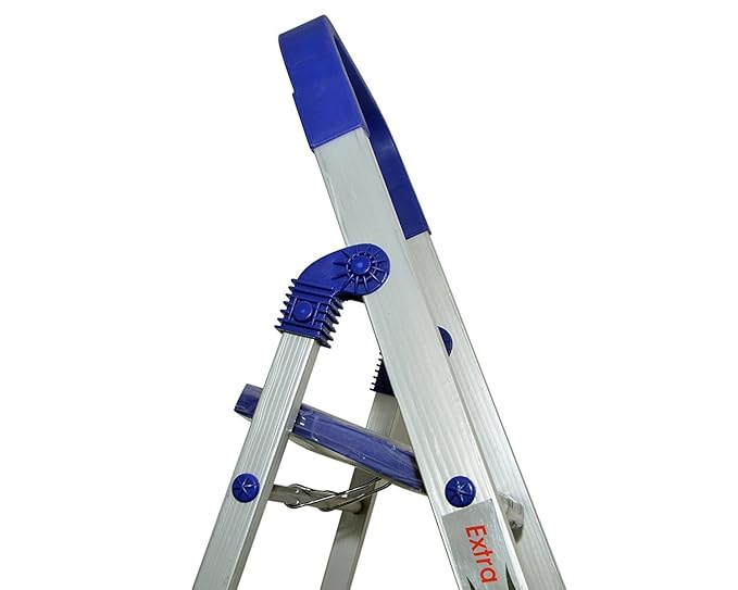 Parasnath Maple 6 Step Light Weight Aluminium Step Ladder 6.2 Ft Heavy Duty Folding Ladder