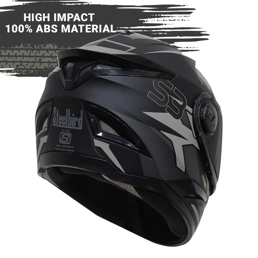 Helmet Terminator ISI Certified Matt Finish Full Face Graphic Helmet