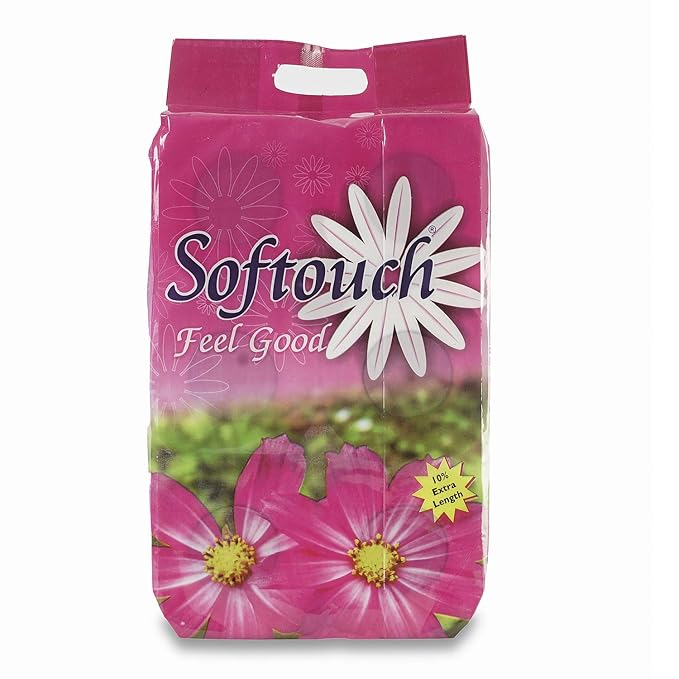 Softouch 2 Ply Toilet Paper Tissue Roll Family Pack 6-in-1