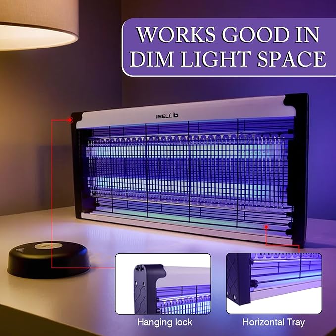 iBELL M215IK Bug Zapper Machine, 30W Insect Killer with Aluminum Body - Fly Catcher for Home, Hotels & Offices - UV Bulbs