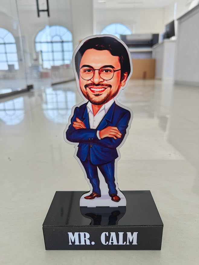 Personalized Gift for IT Employees - Caricature Standee With personalized caption Coolest gift for IT employees Unique corporate gift