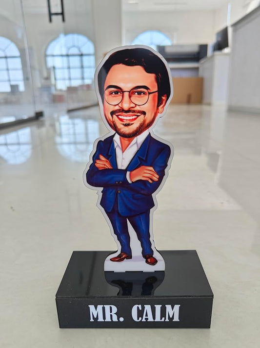 Personalized Gift for IT Employees - Caricature Standee With personalized caption Coolest gift for IT employees Unique corporate gift