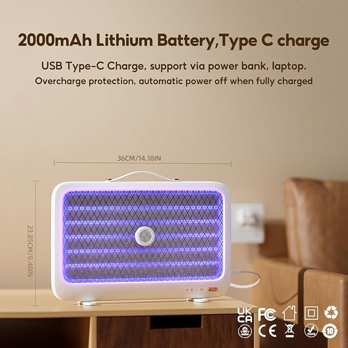 Mosquito Killer Lamp_Electric Mosquito Killer Lamp Mosquito Jali Mosquito Zapper Insect Fly Killer Machine for Fly Catcher for Home, Hotels & Offices Insect Easy use Home