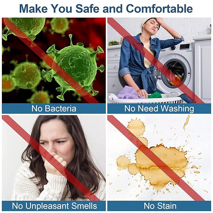 Fabric Disposable 150 TC Solid Bedsheets For Hospital, Spa, Parlour, Bed Cover, Massage, Home Travling White Blue Bed Sheets For Single Use And Throw(10 Pcs) (30 * 72 Inch)