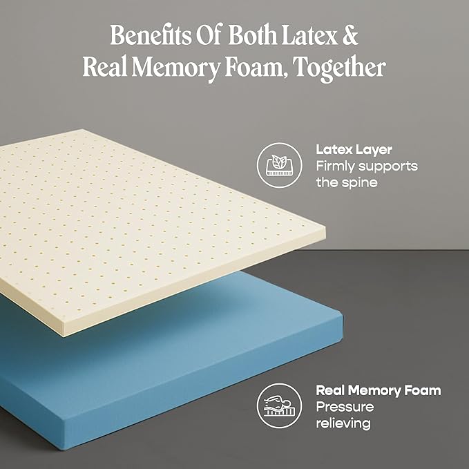 SleepyCat Latex Mattress | 10 Years Warranty | Firm, Orthopedic 6-inch Hybrid Bed Mattress with Pinhole Tech Latex & Memory Foam Layers | 5-Zone Support and Bamboo Cover(Queen Size, 75x60x6inches)