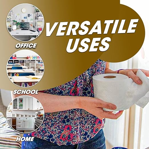 Purple Parrot Toilet Tissue Paper Roll 2 Ply Pack of 10 Rolls Each roll 250 Sheet Natural Virgin Pulp | Quick Water Absorption