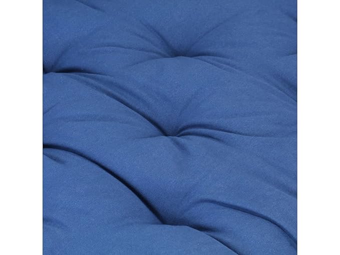 ATOOTFUSION Cotton Box Mattress, 5-Inch Thick, Soft Foldable Floor Mattress Medium Firm, Single Bed Size 72x30X5 Inches (Navy Blue)