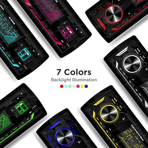 Dulcet DC-D9000X 220W Detachable Front Panel Universal Fit Single Din Mp3 Car Stereo with Dual USB Ports/Bluetooth/Hands Free Calling/FM/AUX Input/SD Card Slot & Remote Control