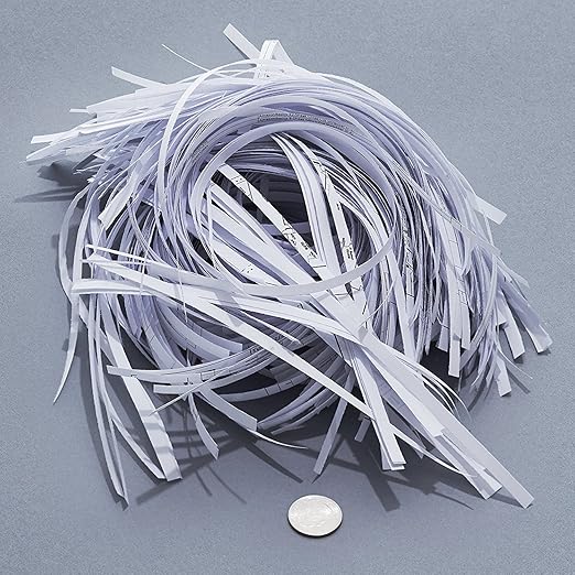 amazon basics 8-Sheet Strip Cut Paper With CD and Credit Card Shredder With 12 Liter Waste Basket Capacity