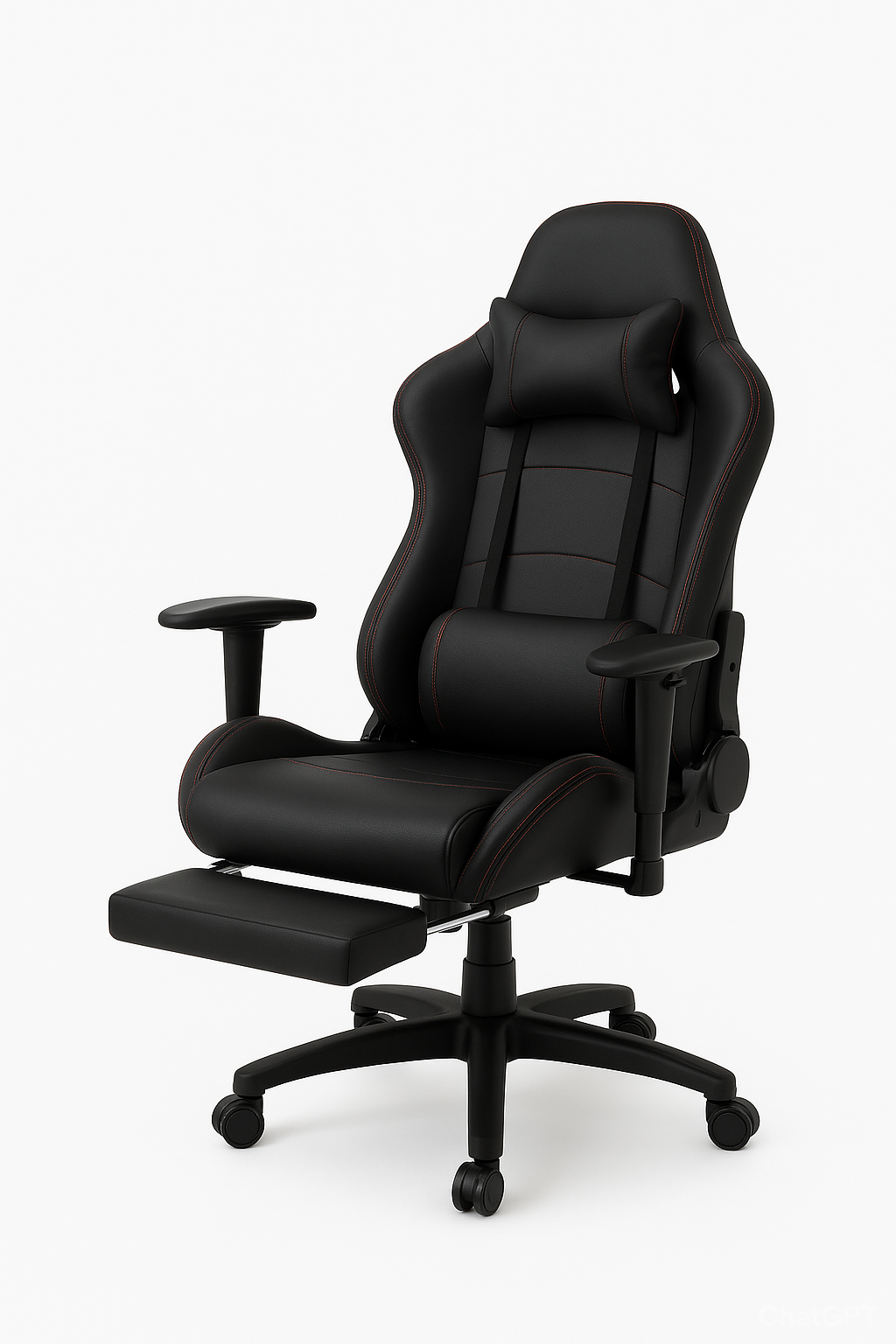 Gaming Chair with Lumbar Support & Adjustable Armrest