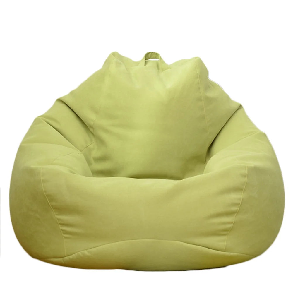 INSTER Combo of Bean Bag Cover with Footrest and Cushion Only (Without Filling) Faux Leather Bean Bag Chair Couch Cover Seat Lazy Sofa