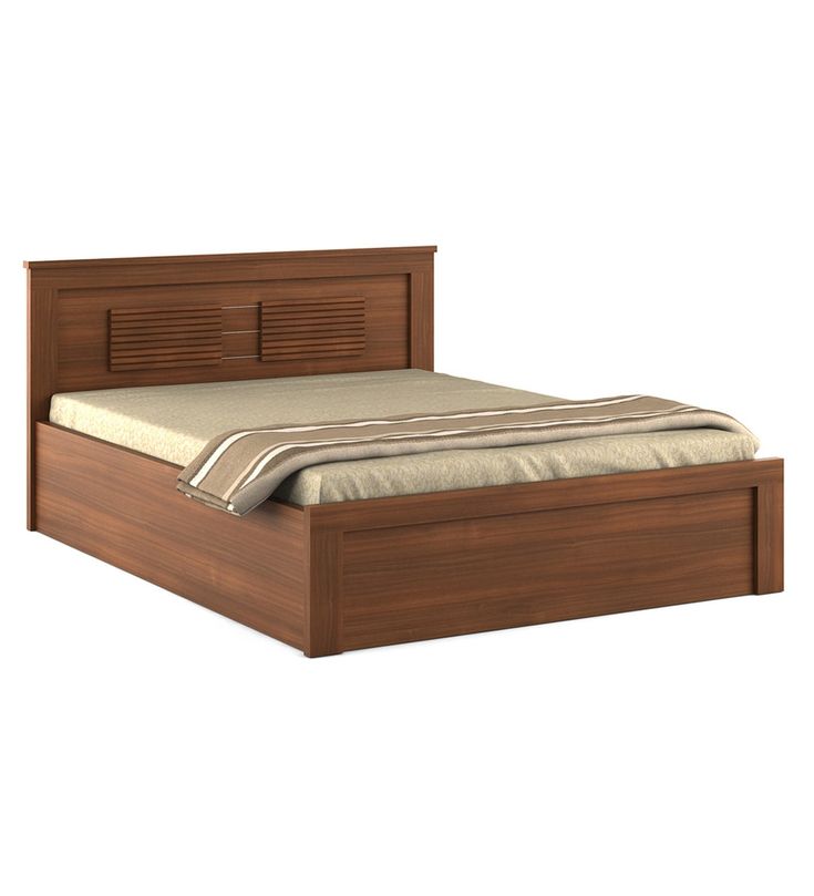 Ciara Queen Size Bed with Storage – Rigato Walnut Finish