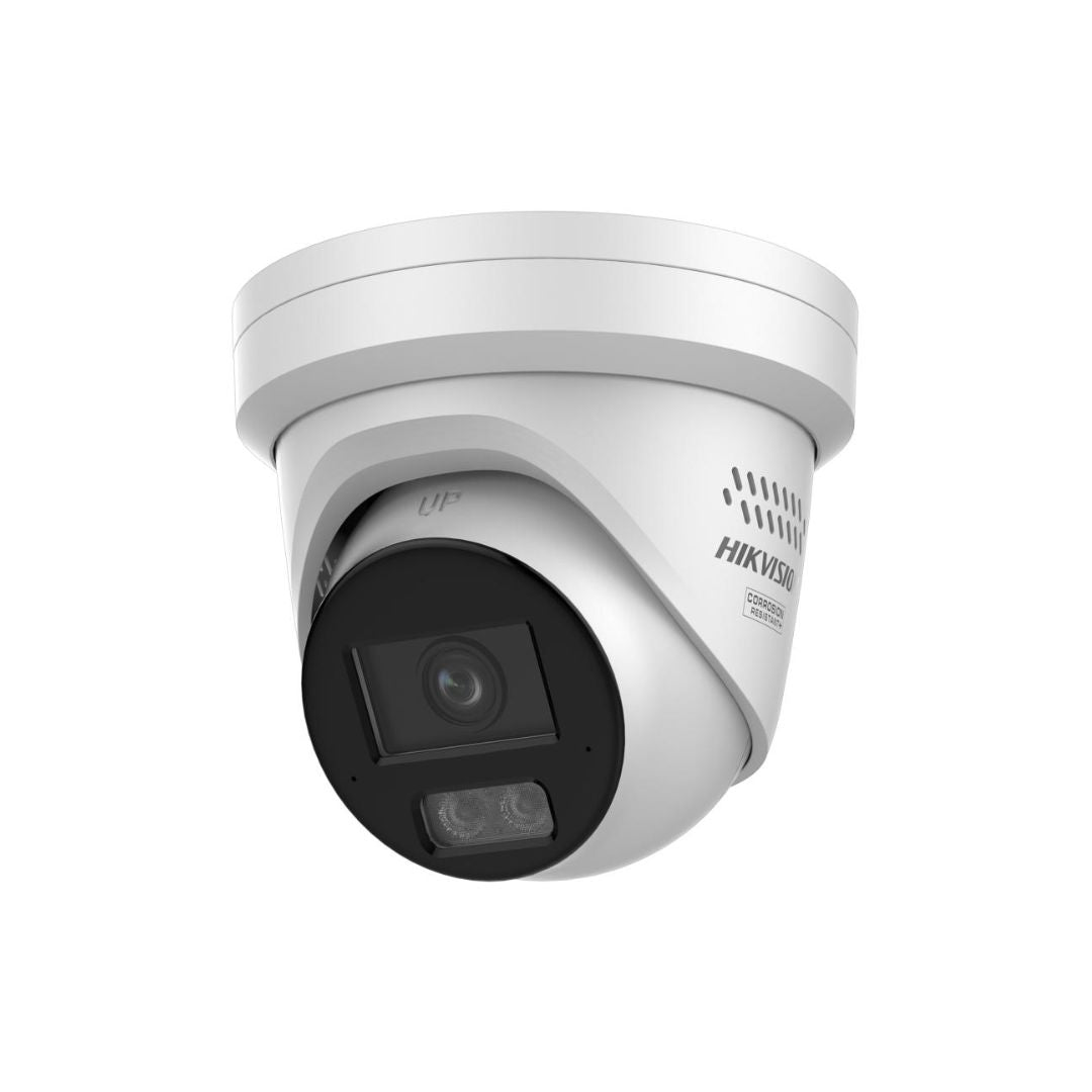 6 MP Acusense Strobe Light and Audible Warning & Smart Hybrid Light Fixed Turret Network Camera