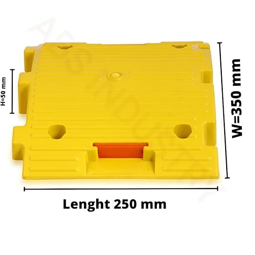 Safety Speed Breaker 50mm PVC Road Hump Pack of 3 Meters