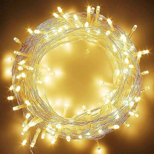 NIYAMAX LED String Lights - 12 Meter Fairy Lights with Full View Light 42 LED Bulb - Waterproof & Flexible Copper LED Serial String Lights