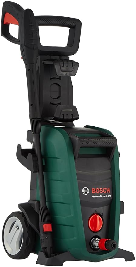 BOSCH Universal Aquatak 130 High-Pressure Washer | 1700W Motor | Max Pressure 130 Bar | 3-in-1 Nozzle (Rotary, Fan-Jet, Pencil Jet), Detergent System, 6m Hose | Compact & Portable, 7.9 kg
