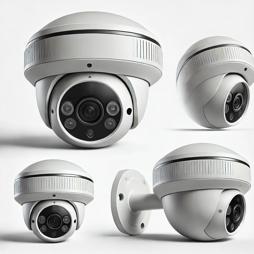 Power Pixel 5MP 4K FHD Wi-Fi Outdoor PTZ Security Camera 360ยฐ View, Two-Way Audio, Smart Night Vision