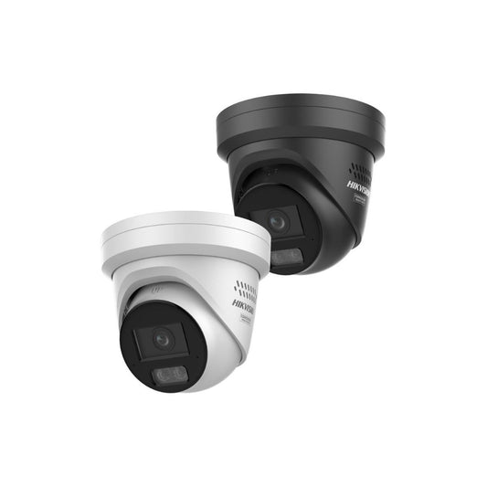 6 MP Acusense Strobe Light and Audible Warning & Smart Hybrid Light Fixed Turret Network Camera