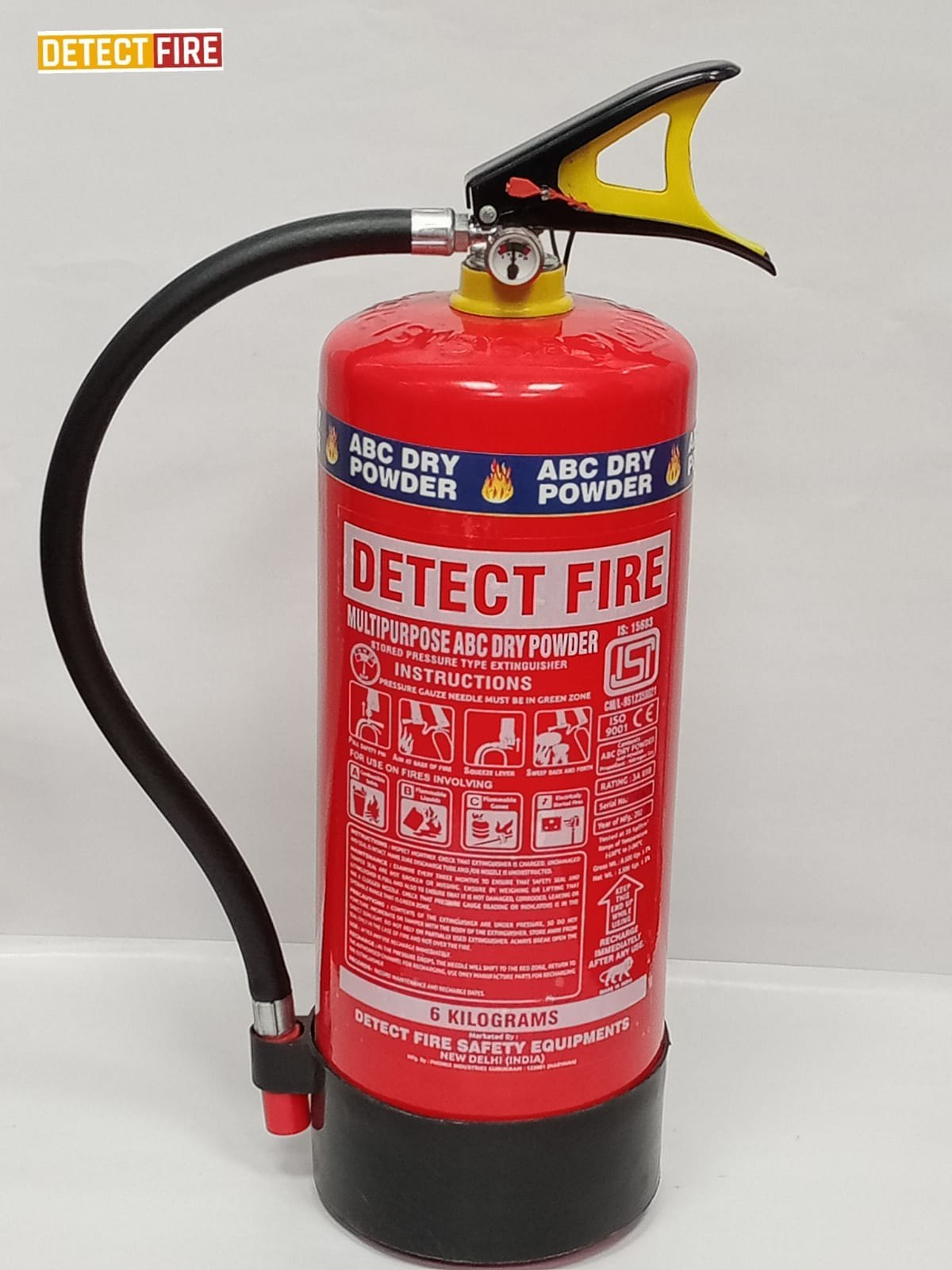 Portable Abc Dry Powder 6 Kg Fire Extinguisher